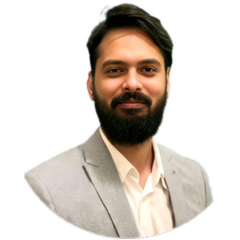 Portrait of Tushar, host of the podcast